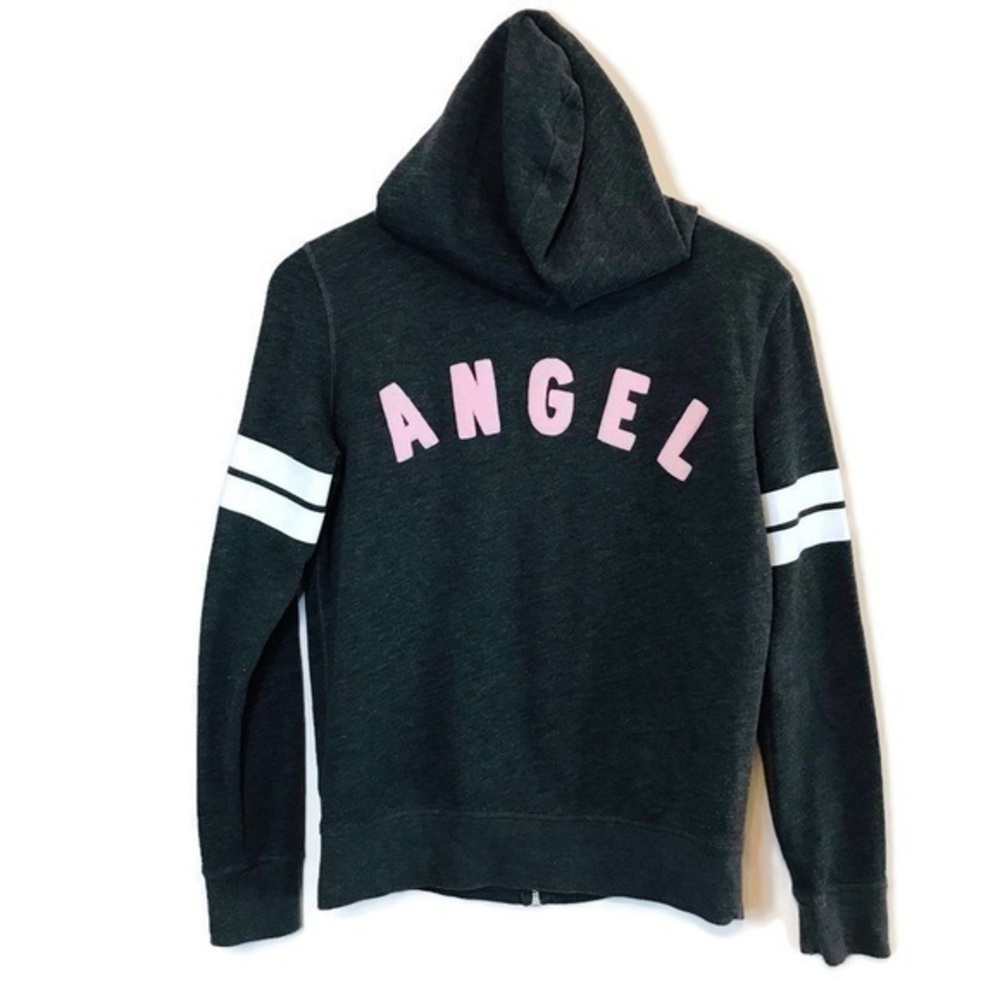 VS Angels Victoria’s Secret Gray Zip Ip Hoodie Sweatshirt Size Small